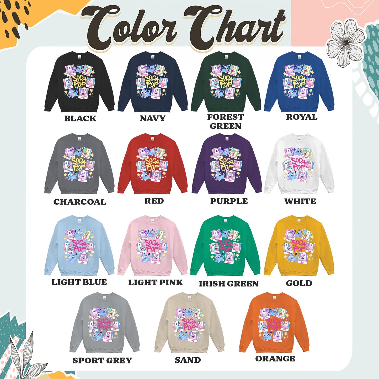 Saja Boys Soda Pop KPDH Sweatshirt, Saja Boys Huntrix PIN, Kpop Demon Boy Band Inspired Sweatshirt