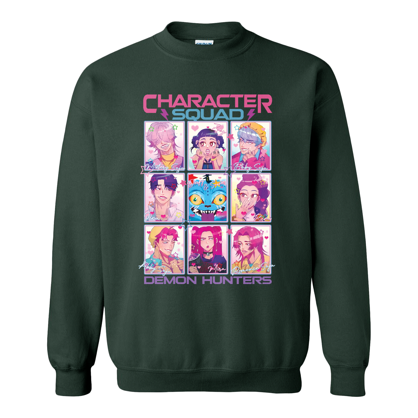 Huntrix Demon Hunters Sweatshirt, Huntrix Sweatshirt, Kpop Movie Tee, Saja Girls Fan Sweatshirt, Mira Rumi Jinu Graphic, Kpop Idol Group