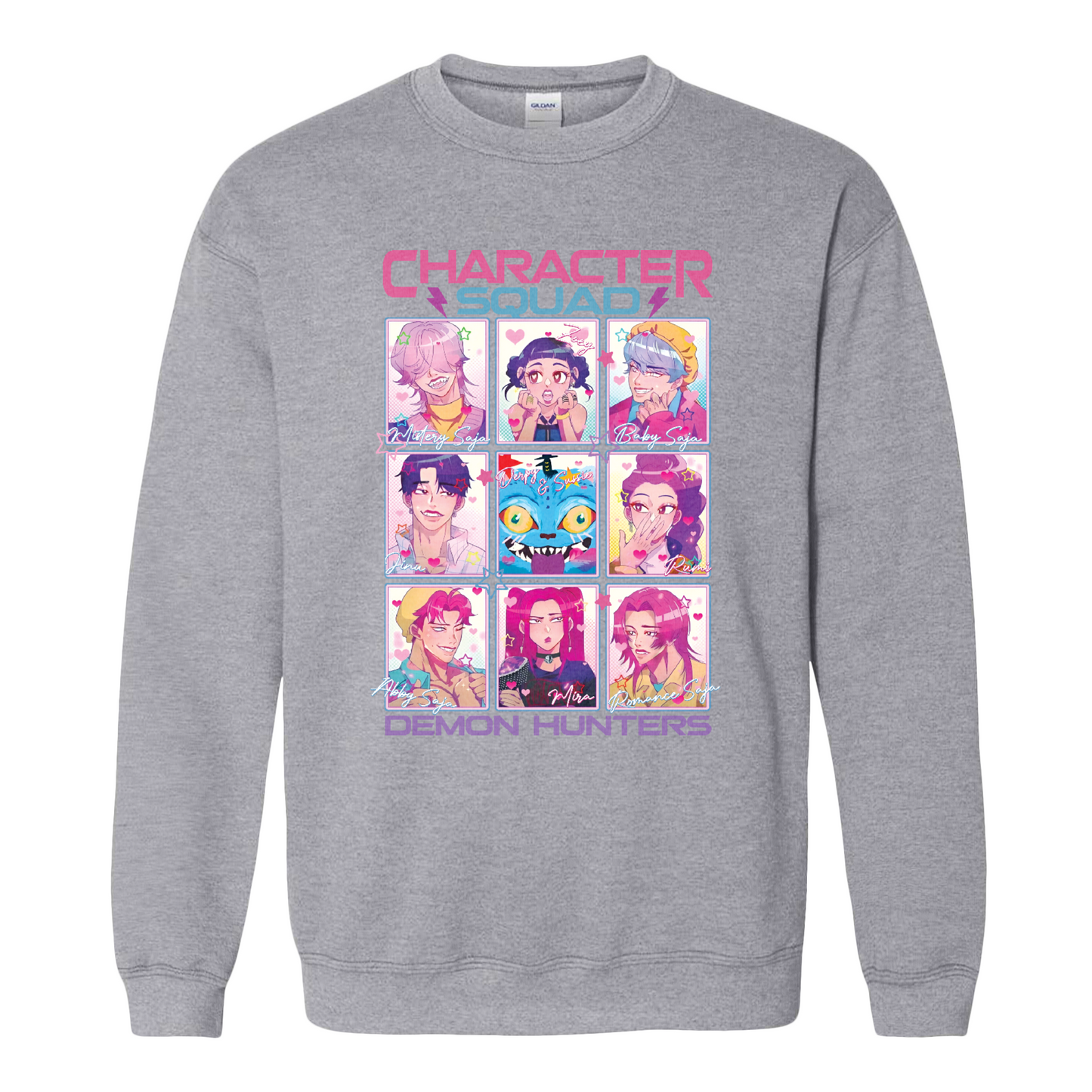 Huntrix Demon Hunters Sweatshirt, Huntrix Sweatshirt, Kpop Movie Tee, Saja Girls Fan Sweatshirt, Mira Rumi Jinu Graphic, Kpop Idol Group