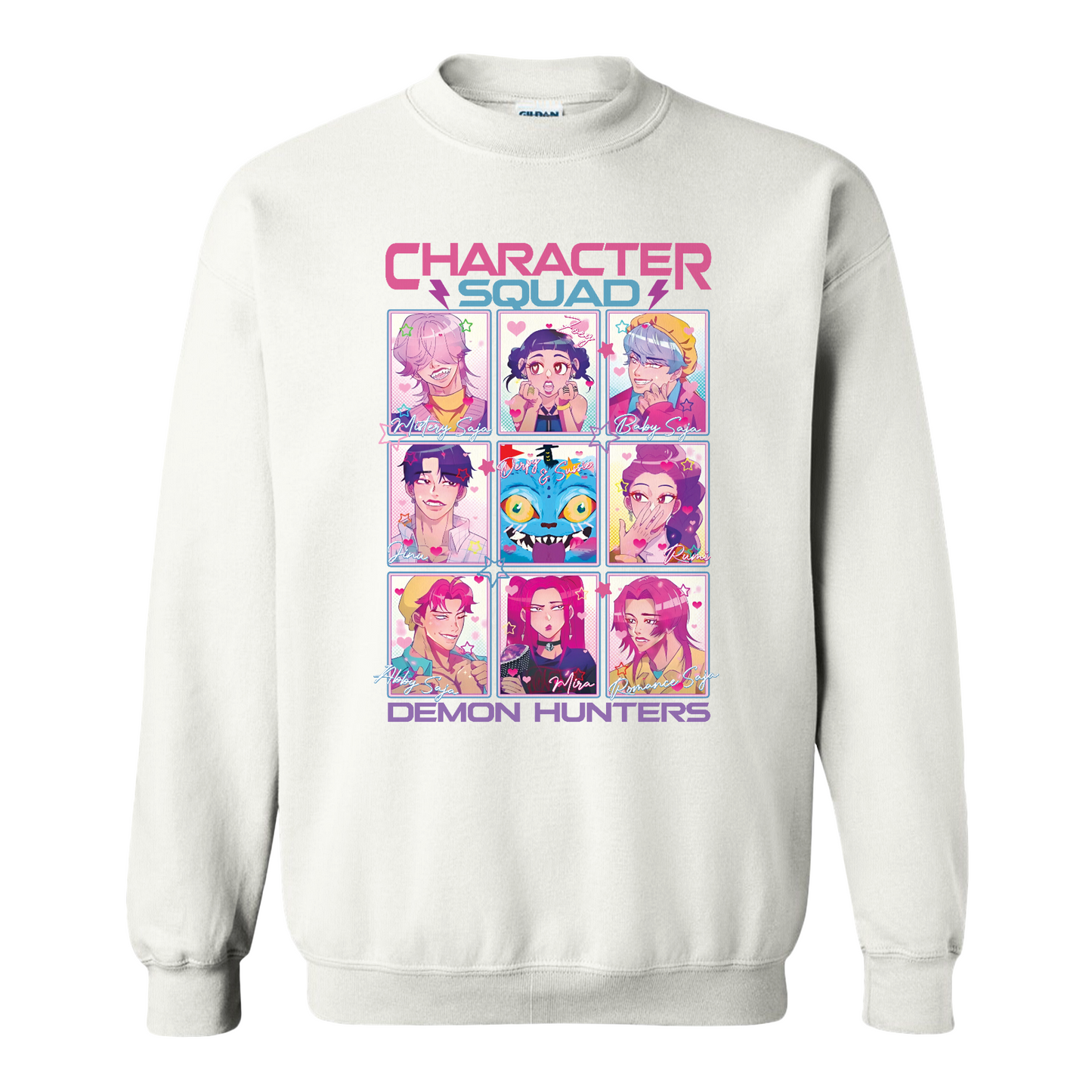 Huntrix Demon Hunters Sweatshirt, Huntrix Sweatshirt, Kpop Movie Tee, Saja Girls Fan Sweatshirt, Mira Rumi Jinu Graphic, Kpop Idol Group