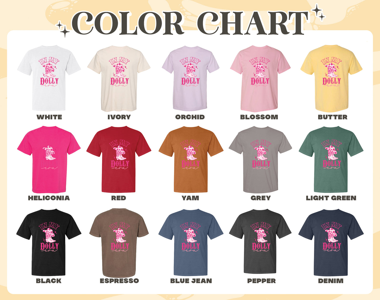 In My Dolly Era Comfort Color Shỉt, Dolly Shirt, Dolly Cowboys, Dolly Shirt for Girls, Dolly Shirt in Pink, Graphic Tees Dolly, Holiday Gift