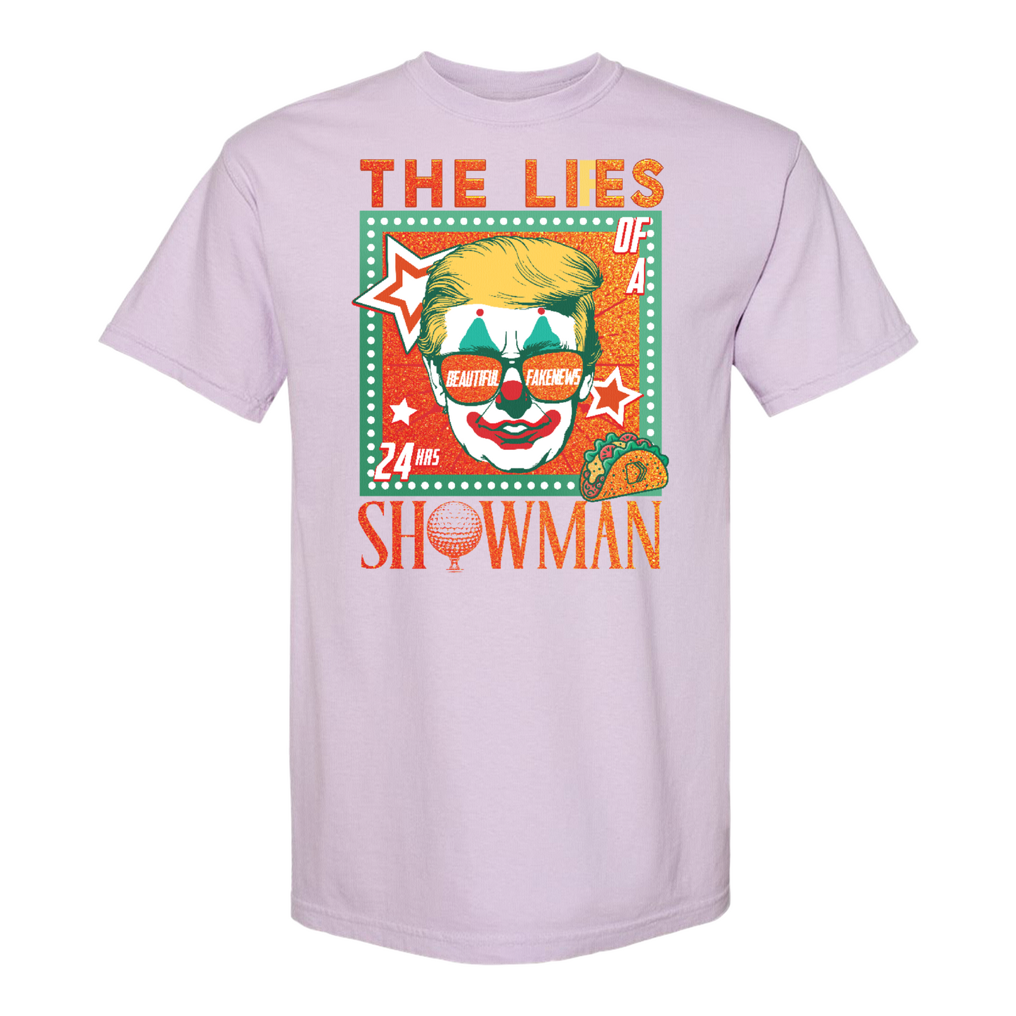 The Lies of a ShowMan Tee, Funny Political Satire Shirt, Humor Parody Graphic Shirt