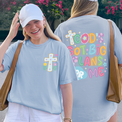 God’s Got Big Plans For Me Shirt, Christian Kids Tee, Faith Graphic Shirt, Religious Gift Tee