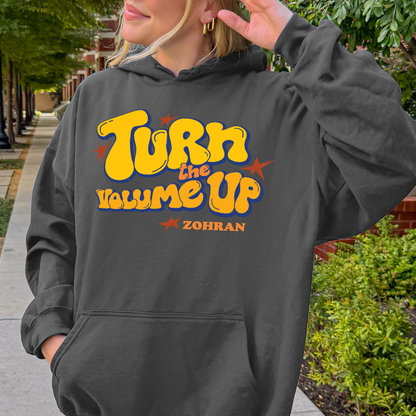 Turn the Volume Up, Zohran Mamdani, Zohran NYC Mayor, Progressive, Liberal, NYC 2026, Democracy Hoodie