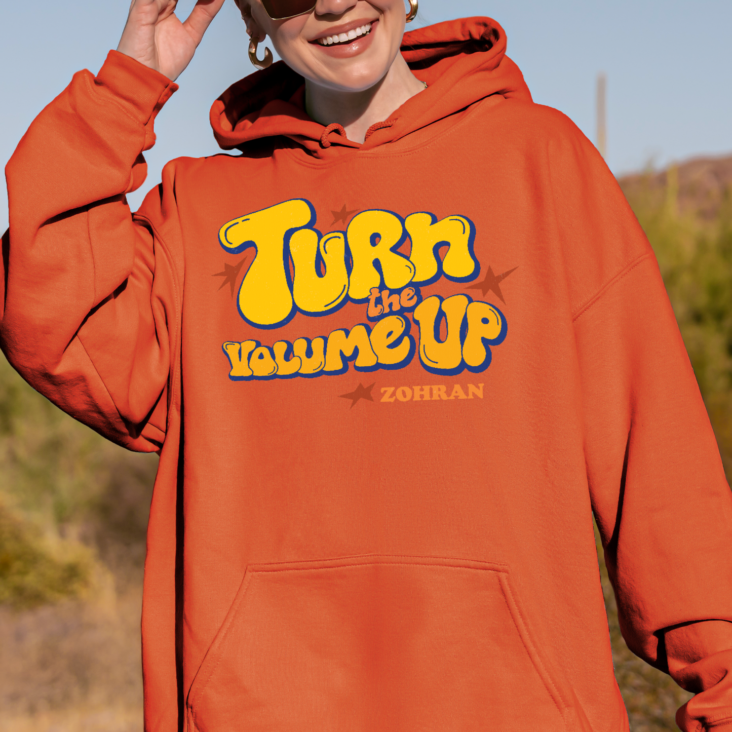 Turn the Volume Up, Zohran Mamdani, Zohran NYC Mayor, Progressive, Liberal, NYC 2026, Democracy Hoodie
