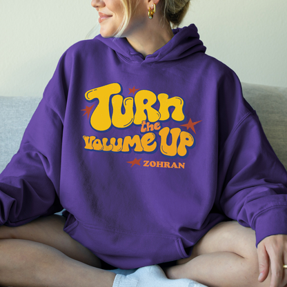 Turn the Volume Up, Zohran Mamdani, Zohran NYC Mayor, Progressive, Liberal, NYC 2026, Democracy Hoodie
