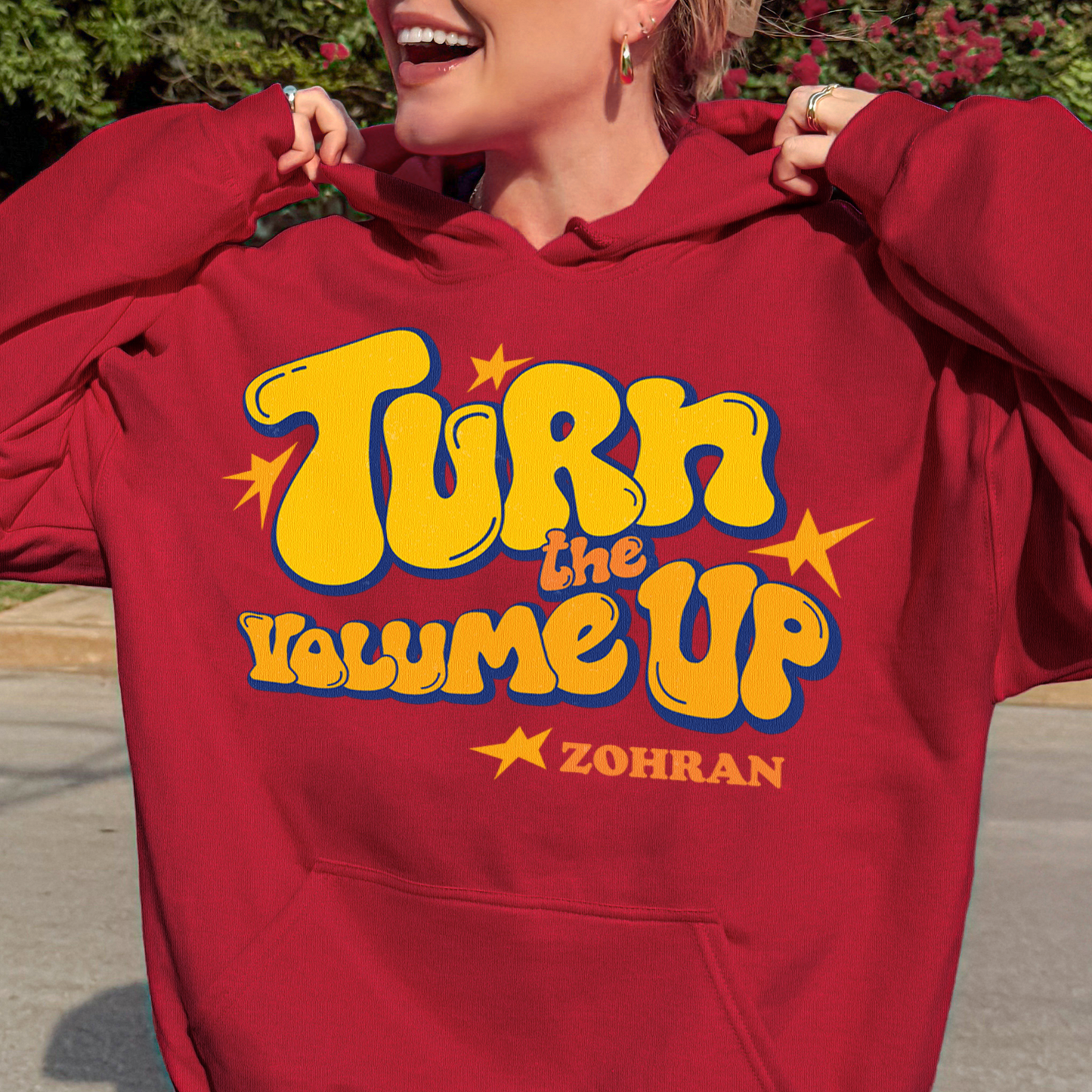 Turn the Volume Up, Zohran Mamdani, Zohran NYC Mayor, Progressive, Liberal, NYC 2026, Democracy Hoodie