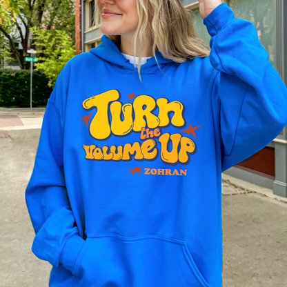 Turn the Volume Up, Zohran Mamdani, Zohran NYC Mayor, Progressive, Liberal, NYC 2026, Democracy Hoodie