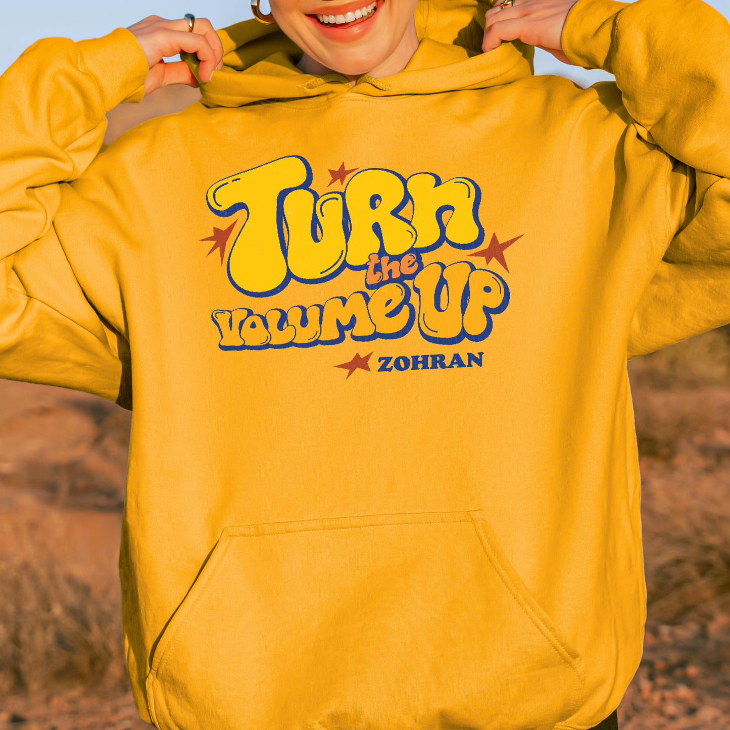 Turn the Volume Up, Zohran Mamdani, Zohran NYC Mayor, Progressive, Liberal, NYC 2026, Democracy Hoodie