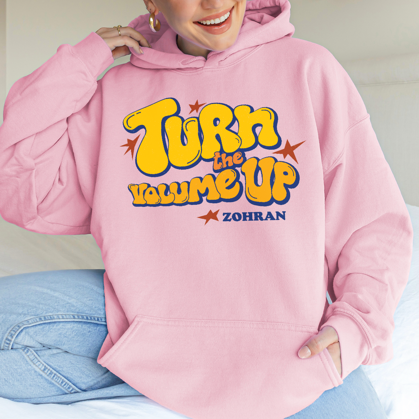 Turn the Volume Up, Zohran Mamdani, Zohran NYC Mayor, Progressive, Liberal, NYC 2026, Democracy Hoodie