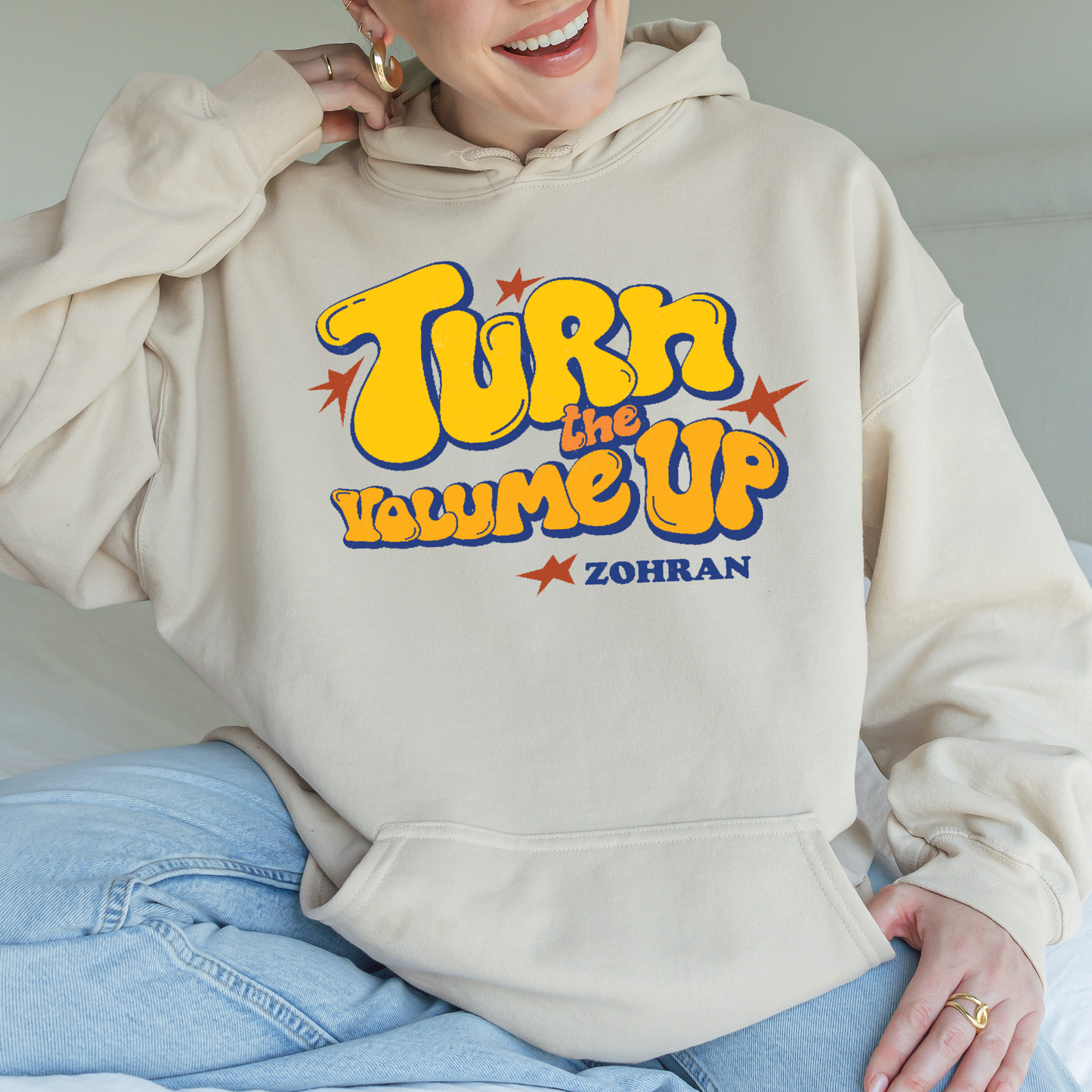 Turn the Volume Up, Zohran Mamdani, Zohran NYC Mayor, Progressive, Liberal, NYC 2026, Democracy Hoodie