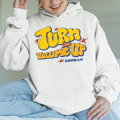 Turn the Volume Up, Zohran Mamdani, Zohran NYC Mayor, Progressive, Liberal, NYC 2026, Democracy Hoodie