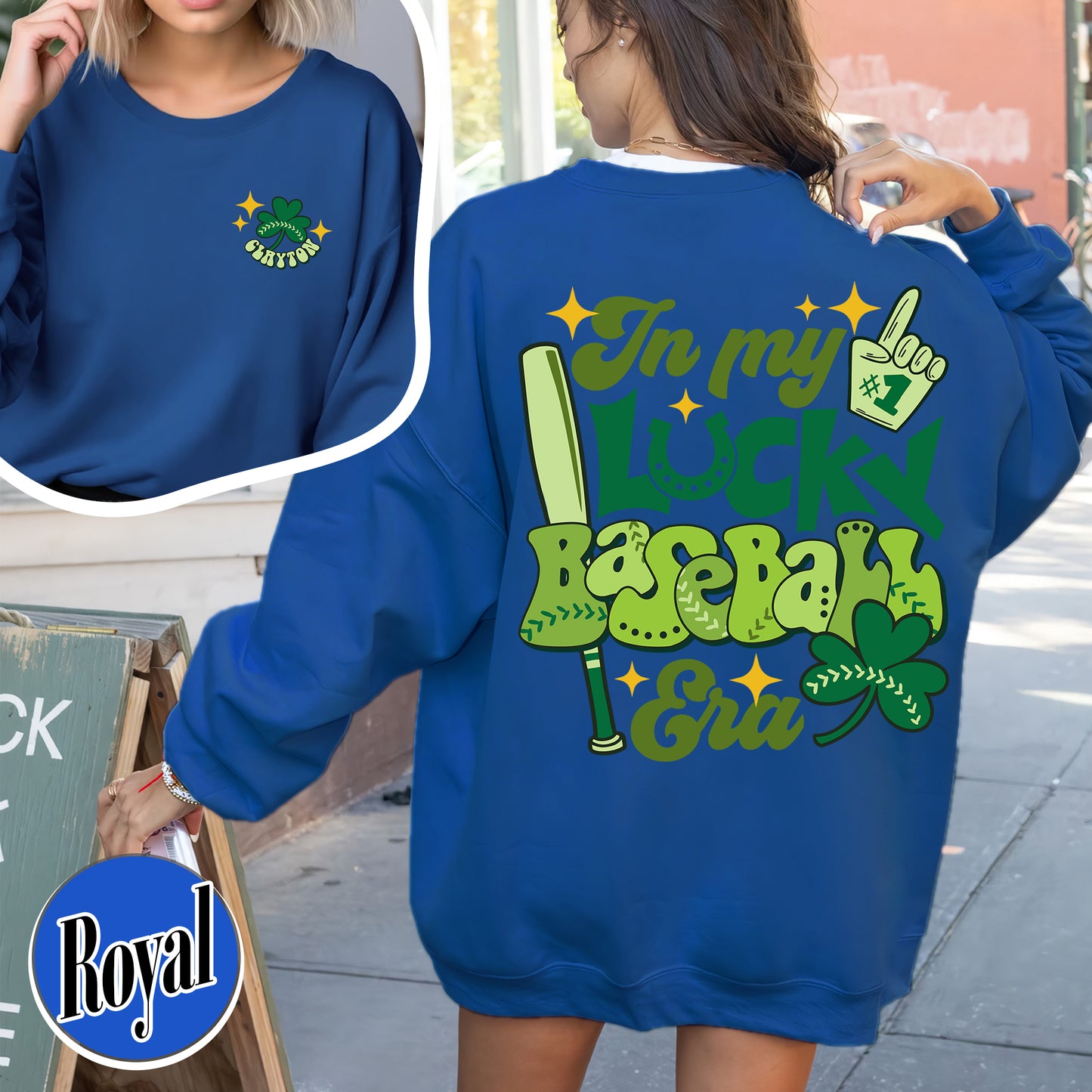 In My Lucky Baseball Era Sweatshirt, St Patricks Day 2024, Lucky Baseball St Patrick Sweatshirt, Baseball Era, Personalized Sweatshirt Baseball