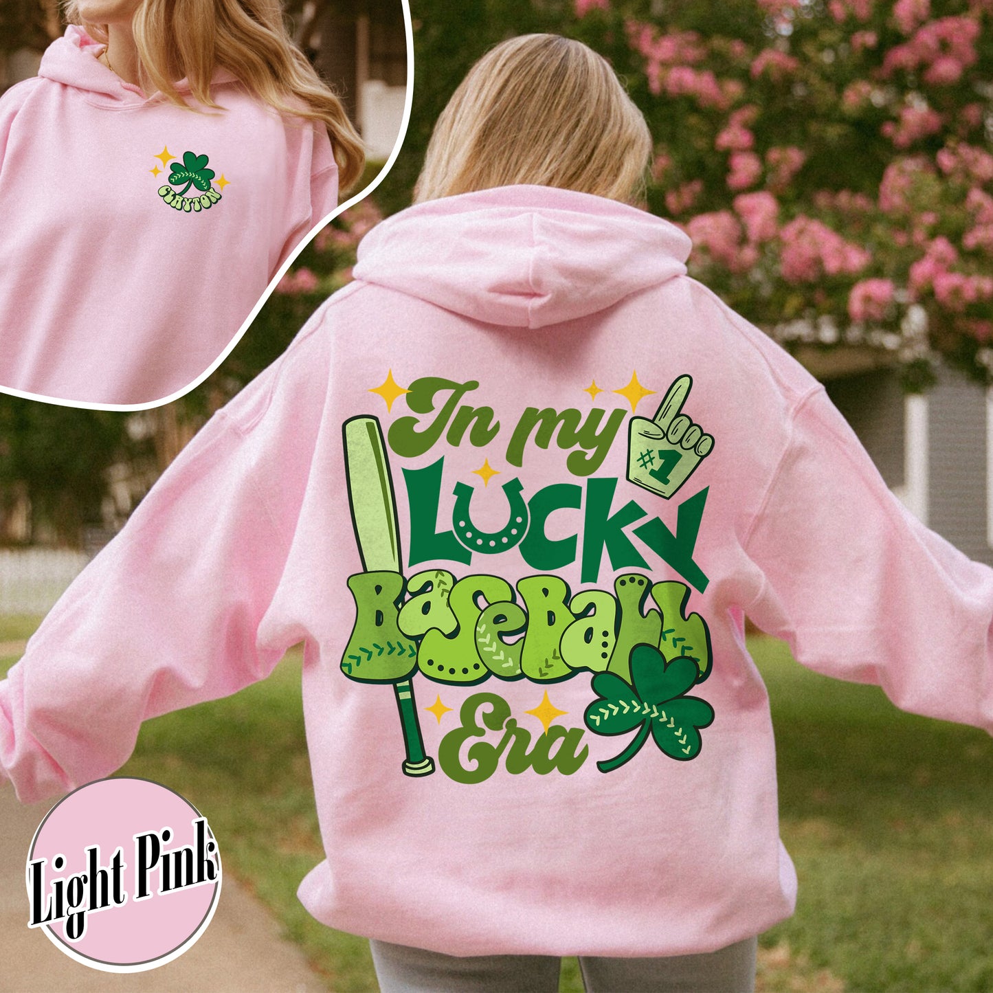 In My Lucky Baseball Era Hoodie, St Patricks Day 2024, Lucky Baseball St Patrick Hoodie, Baseball Era, Personalized Shirt Baseball