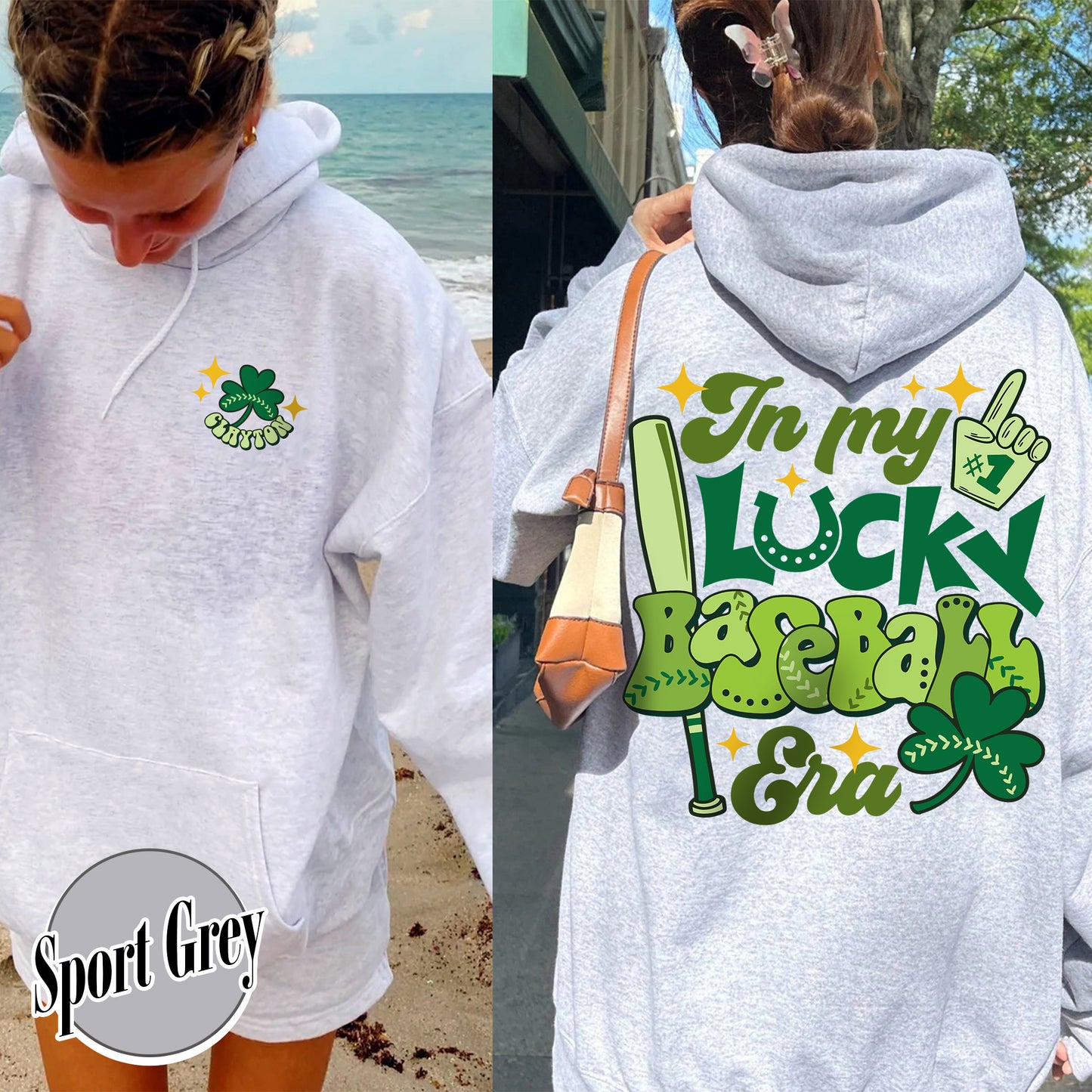 In My Lucky Baseball Era Hoodie, St Patricks Day 2024, Lucky Baseball St Patrick Hoodie, Baseball Era, Personalized Shirt Baseball