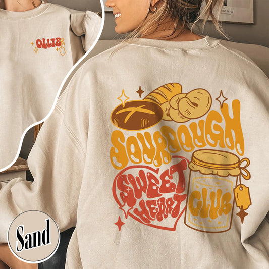 Sourdough sweatshirt, Sourdough Sweetheart Club Shirt, My Sourdough Era Shirt, Sourdough Bread Sweatshirts, Sourdough Bread Baker Gifts