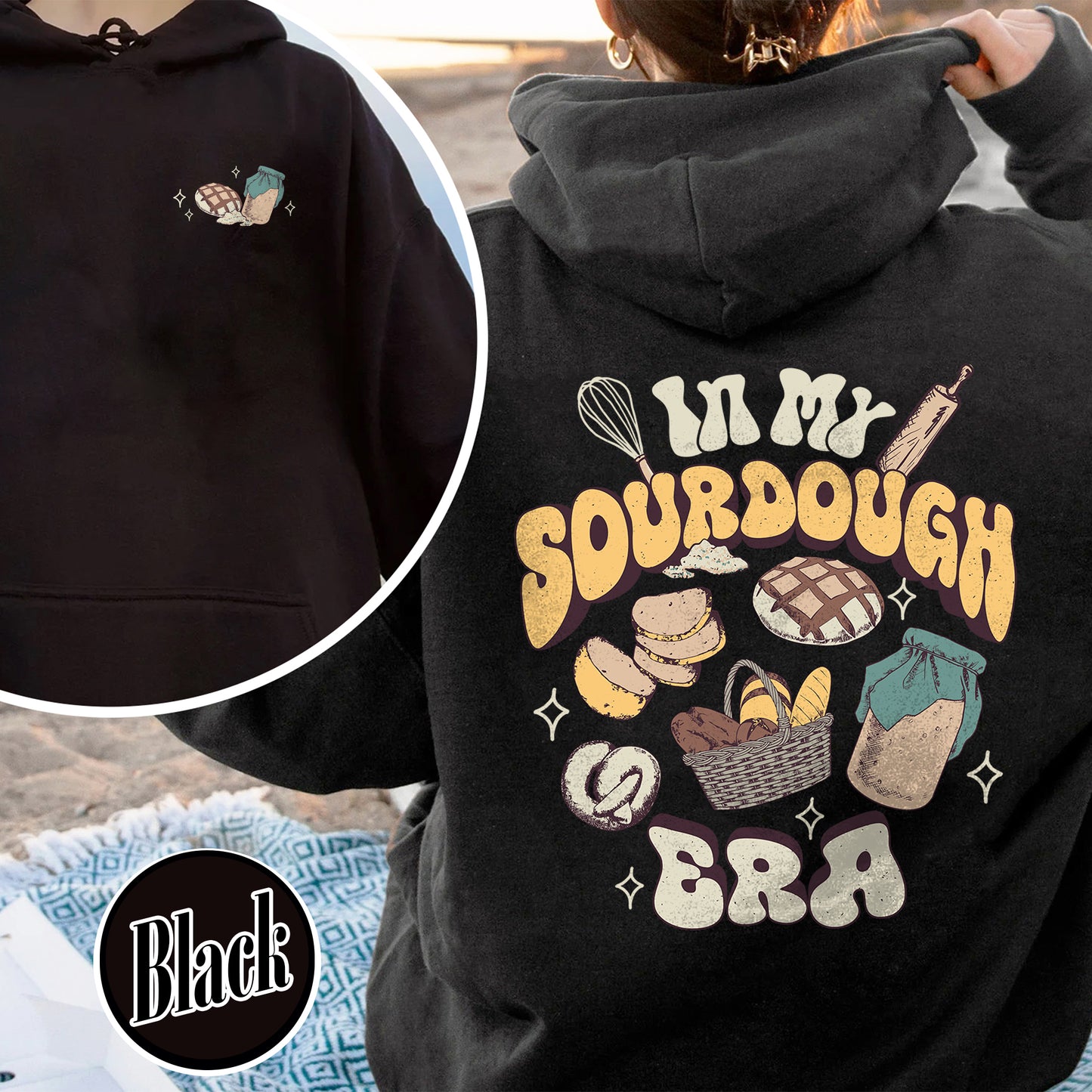 Sourdough Bread Hoodie, Sourdough Hoodie, In My Sourdough Era, Sourdough Starter Hoodie