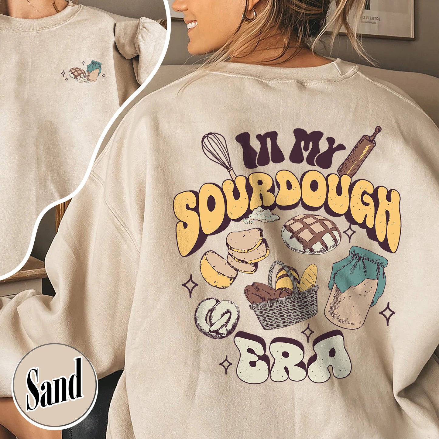 Sourdough Bread Sweatshirts, Sourdough Sweatshirt, In My Sourdough Era, Sourdough Starter Sweatshirt