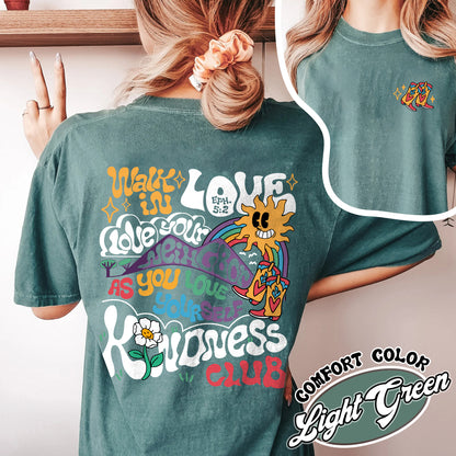 Boho Christian Comfort Color Shirts, Bible Verse Christian T Shirts, Jesus Shirt, Walk in Love Shirt