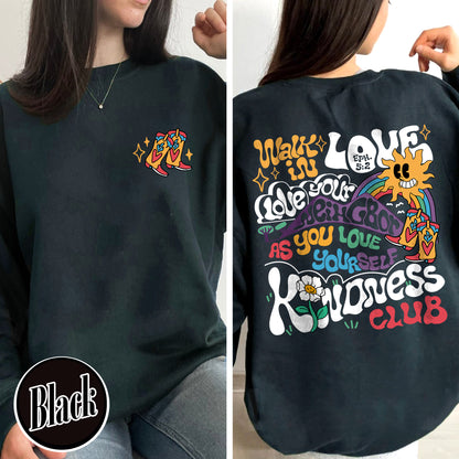 Boho Christian Sweatshirts, Bible Verse Christian Sweatshirts, Jesus Sweatshirt, Religious Sweatshirt, Christian Apparel, Christian Sweatshirt Walk in Love