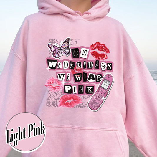 On Wednesday We Wear Pink Hoodie, Mean Girls Hoodie, We Wear Pink, We Wear Pink Wednesdays Hoodie