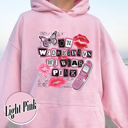 On Wednesday We Wear Pink Hoodie, Mean Girls Hoodie, We Wear Pink, We Wear Pink Wednesdays Hoodie