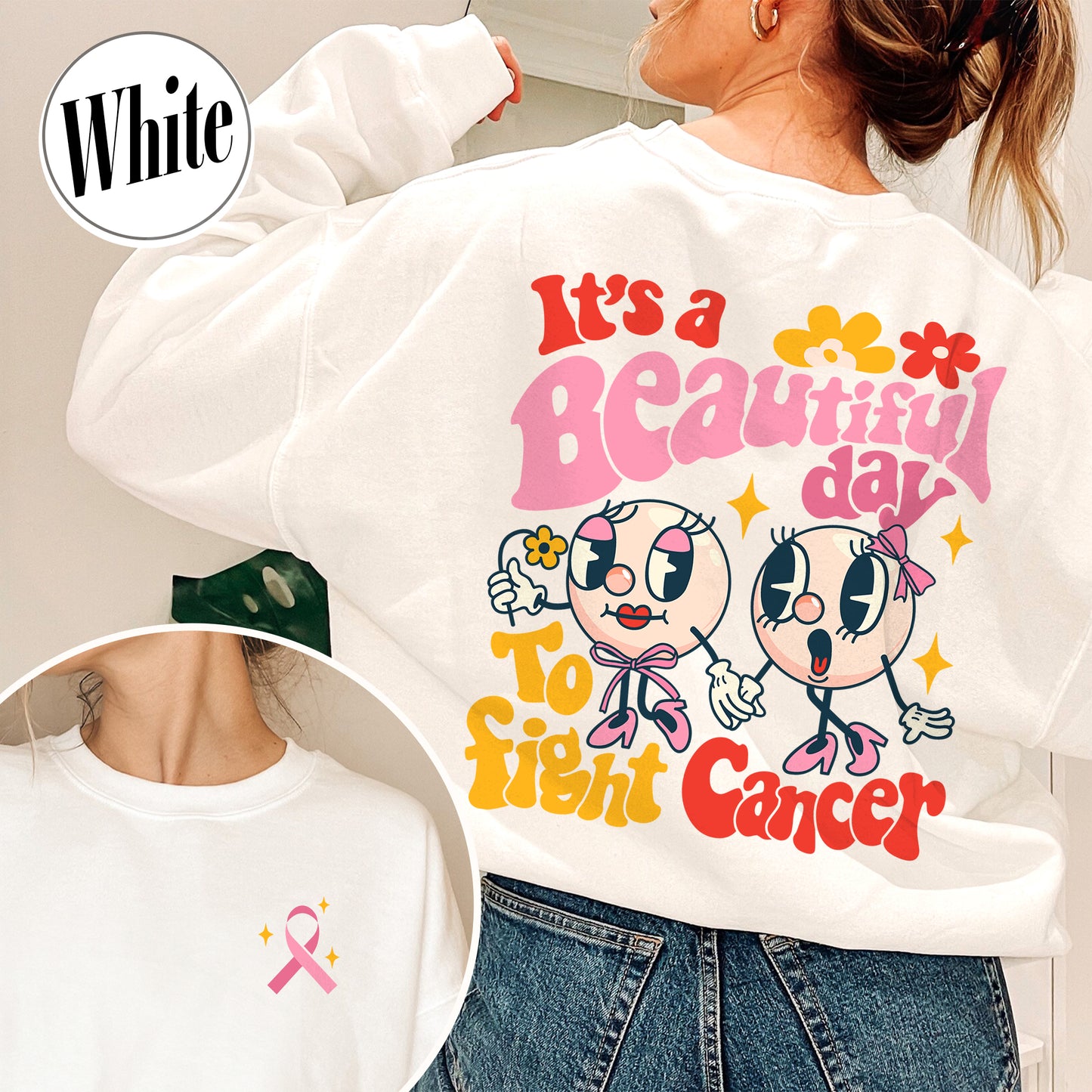 Cancer Fighting Sweatshirt, Pink Breast Cancer Sweater, Cancer Awareness Sweatshirt, Gifts for Cancer, Cancer Matter Awareness, Fight Cancer