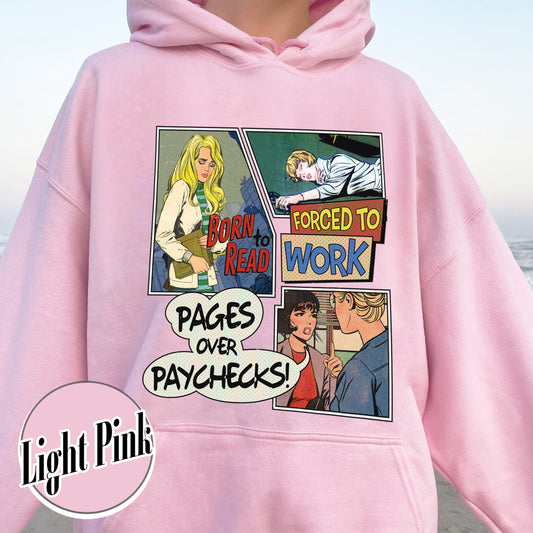 Born To Read Hoodie, Born To Read Bookish Hoodie, Born To Read Hoodie, Born To Read Forced To Work Hoodie, Born To Read but Forced To Work