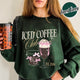 Iced Coffee Club Sweatshirt, Coquette Sweatshirt, Coquette Girl Sweatshirt, Pink Bow Sweatshirt, Iced Coffee Addict, Coffee First Sweatshirt