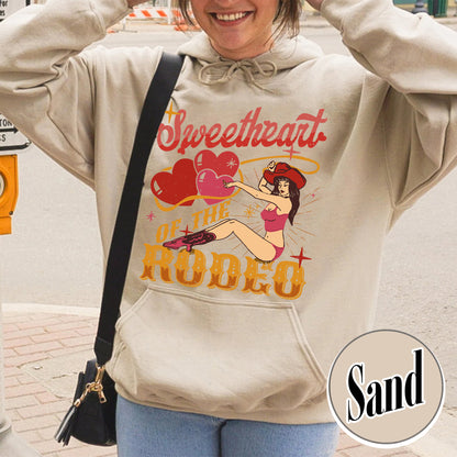 Sweetheart of the Rodeo Hoodie, Coors Rodeo Hoodie Cowgirl, Rodeo Hoodie, Coors Western, Vintage Western Cowgirl Hoodie