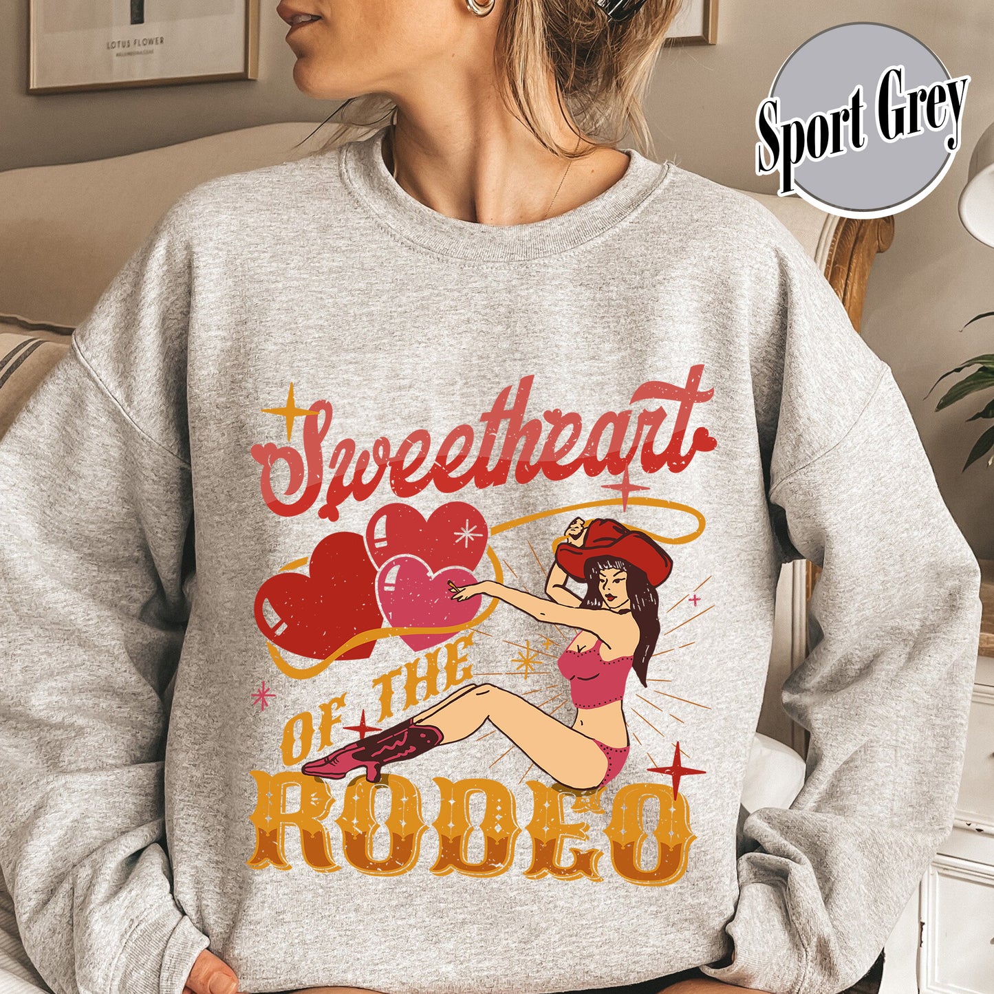 Sweetheart of the Rodeo Sweatshirt, Coors Rodeo Sweatshirt Cowgirl, Rodeo Sweatshirt, Coors Western, Vintage Western Cowgirl Sweatshirt