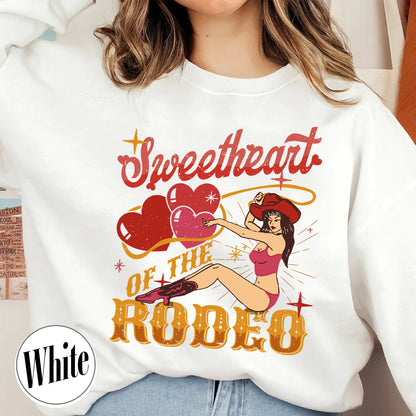 Sweetheart of the Rodeo Sweatshirt, Coors Rodeo Sweatshirt Cowgirl, Rodeo Sweatshirt, Coors Western, Vintage Western Cowgirl Sweatshirt