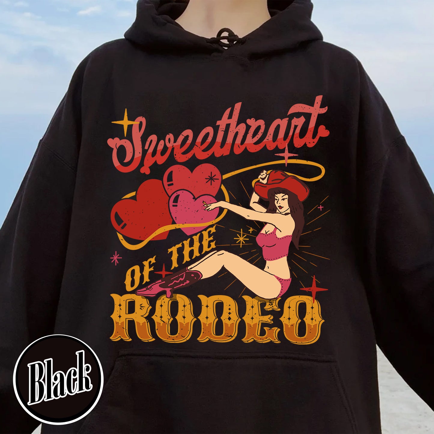 Sweetheart of the Rodeo Hoodie, Coors Rodeo Hoodie Cowgirl, Rodeo Hoodie, Coors Western, Vintage Western Cowgirl Hoodie