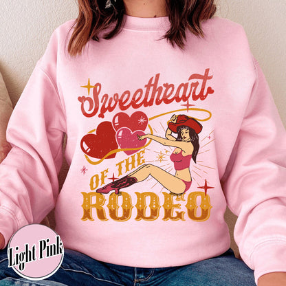 Sweetheart of the Rodeo Sweatshirt, Coors Rodeo Sweatshirt Cowgirl, Rodeo Sweatshirt, Coors Western, Vintage Western Cowgirl Sweatshirt