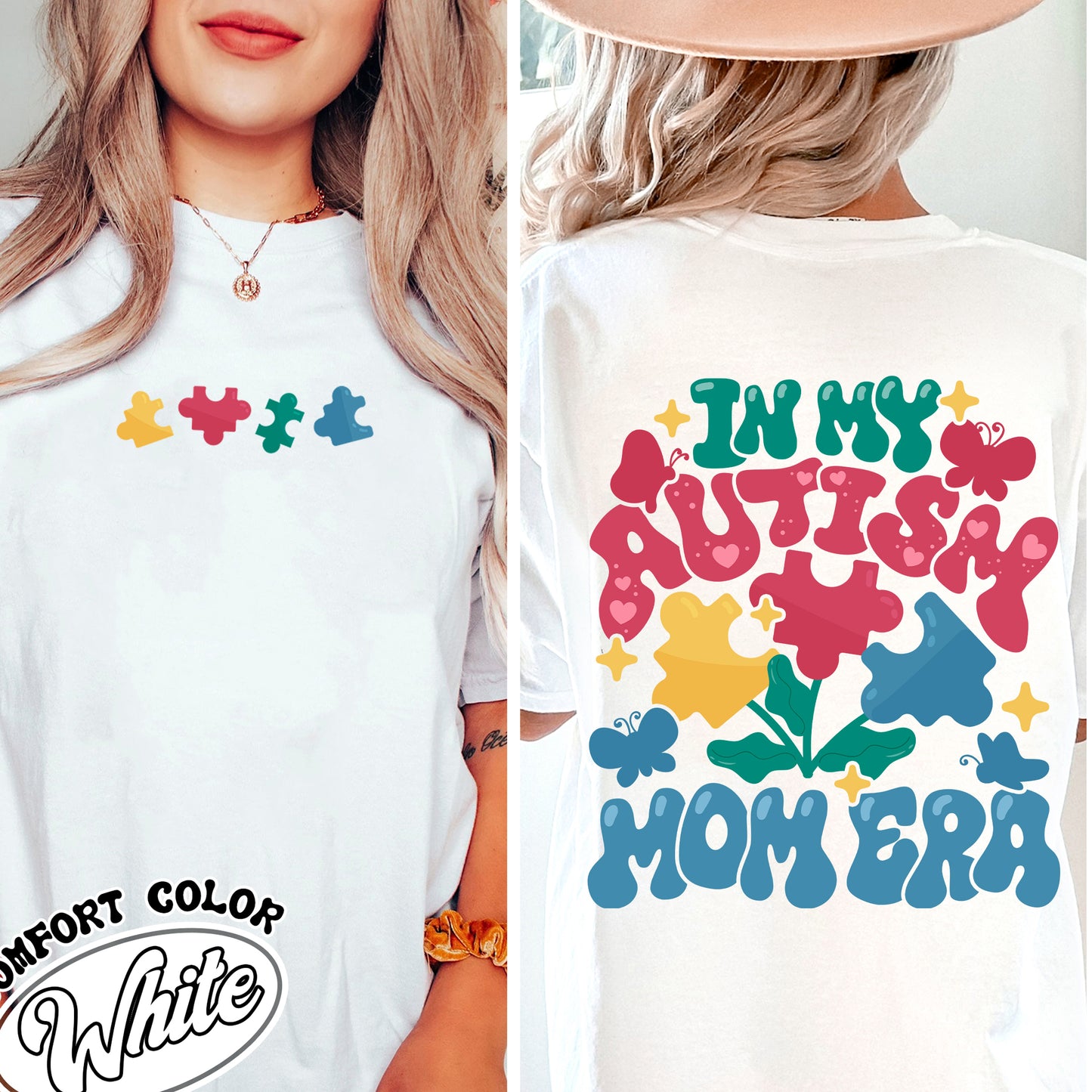 Autism Awareness Comfort Color Shirt, In My Autism Mom Era, Neurodiversity Affirming Shirt