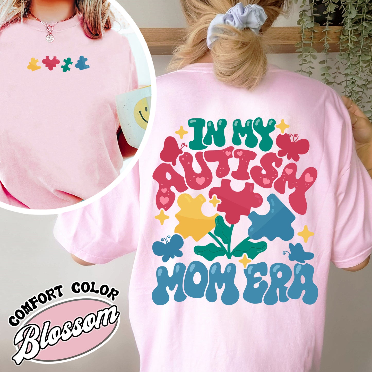 Autism Awareness Comfort Color Shirt, In My Autism Mom Era, Neurodiversity Affirming Shirt