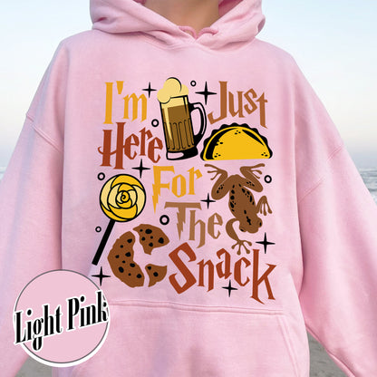 Im Just Here For The Snacks Hoodie, Im Just Here For The Snacks Hoodie, Wizard Graphic, Wizard Hoodie, Hp Fan Gift, Theme Park