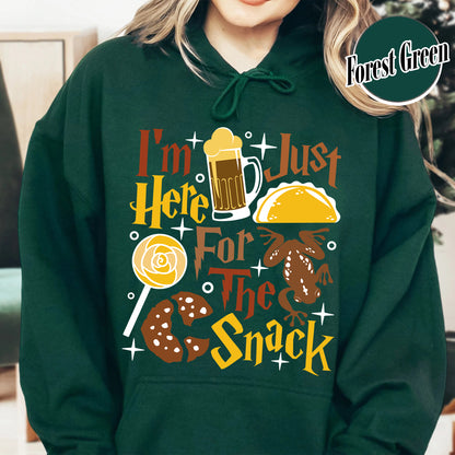 Im Just Here For The Snacks Hoodie, Im Just Here For The Snacks Hoodie, Wizard Graphic, Wizard Hoodie, Hp Fan Gift, Theme Park