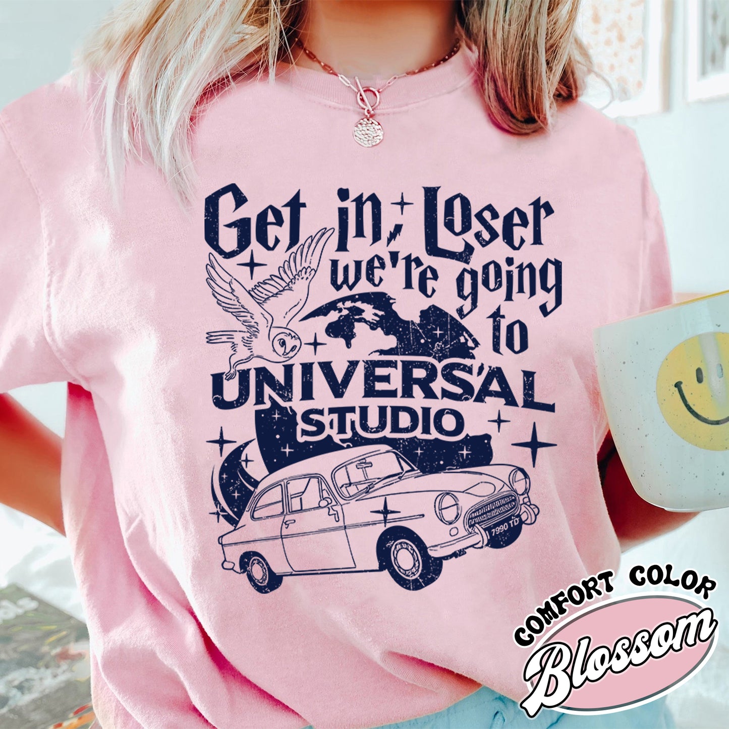 Wizard Flying Car Comfort Colors Shirt, Get In Loser We're Going To Universal Studios Shirt, Theme Park Merch, Wizard Castle, Wizard School Shirt