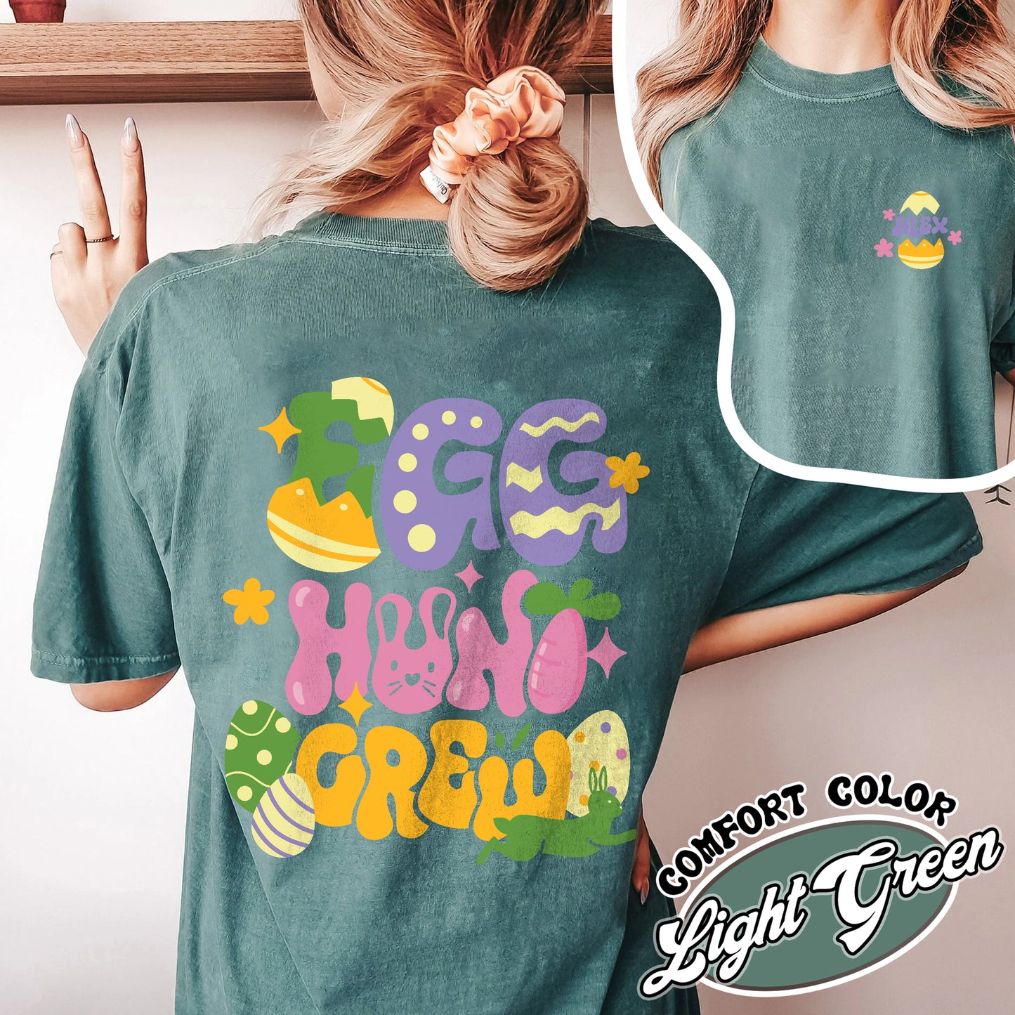 Hunting Easter Comfort Color Shirt, Happy Easter 2024, 3 Days Easter Shirt, Easter Shirt, Custom Easter Shirt, Happy Easter Day Bunny Egg Shirt