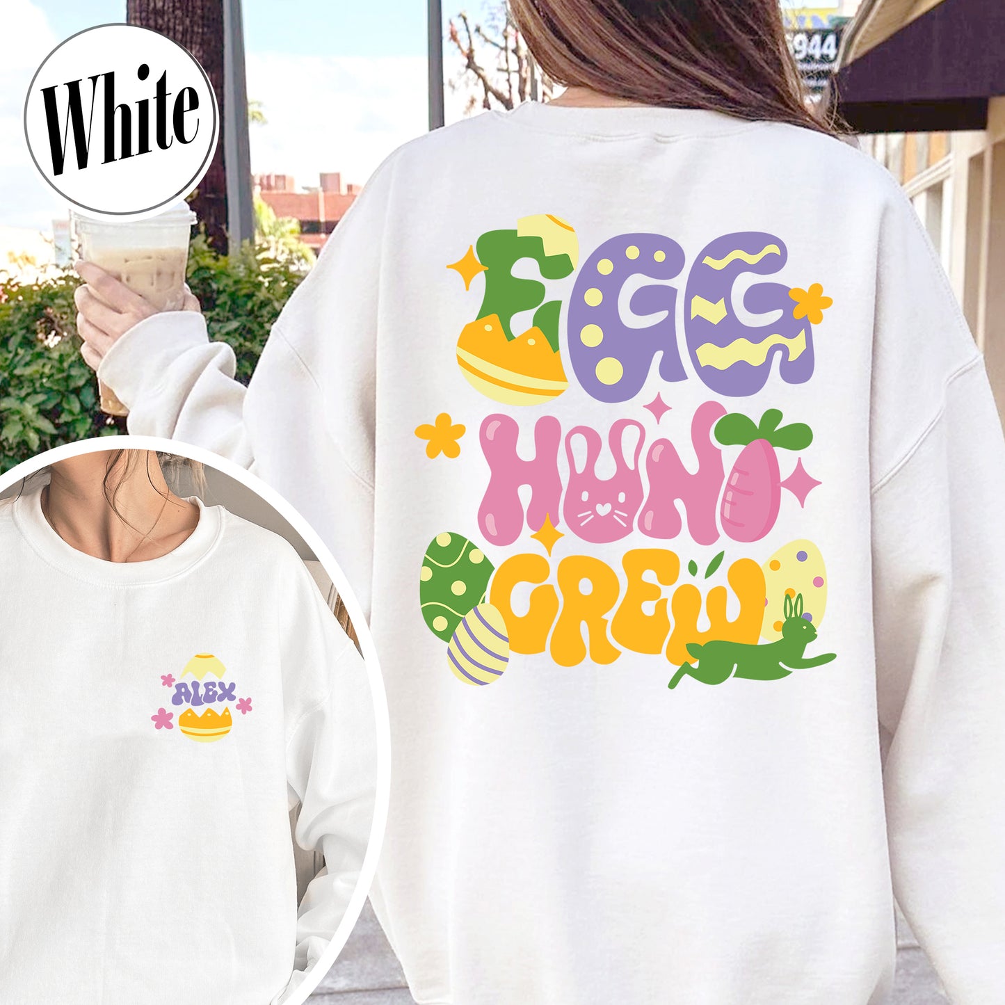 Hunting Easter Sweatshirt, Happy Easter 2024, 3 Days Easter, Easter Sweatshirt, Custom Easter Sweatshirt, Happy Easter Day Bunny Egg