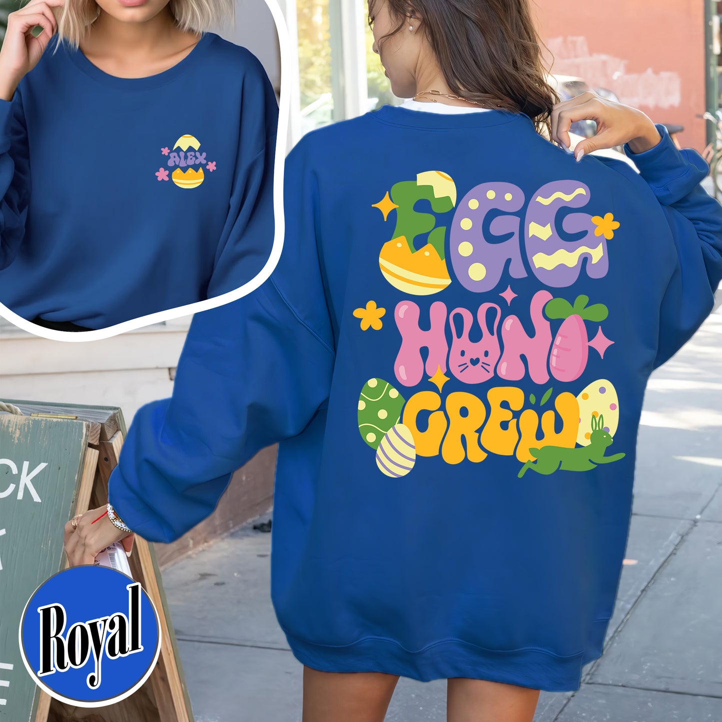 Hunting Easter Sweatshirt, Happy Easter 2024, 3 Days Easter, Easter Sweatshirt, Custom Easter Sweatshirt, Happy Easter Day Bunny Egg