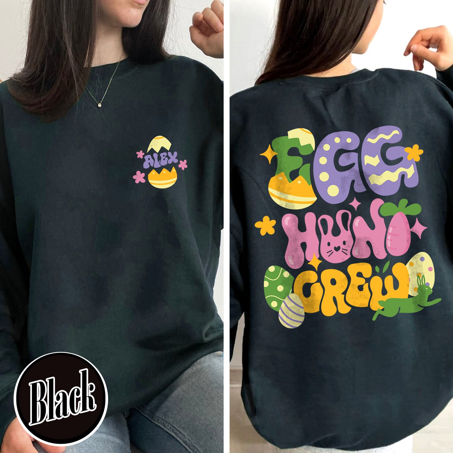 Hunting Easter Sweatshirt, Happy Easter 2024, 3 Days Easter, Easter Sweatshirt, Custom Easter Sweatshirt, Happy Easter Day Bunny Egg