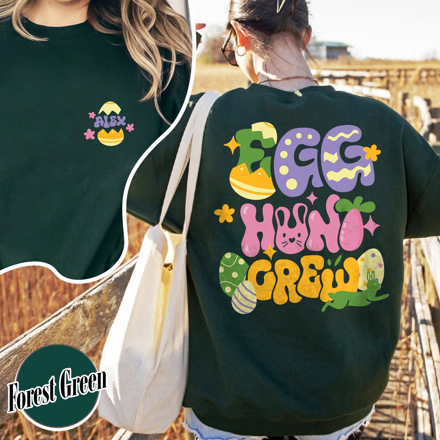 Hunting Easter Sweatshirt, Happy Easter 2024, 3 Days Easter, Easter Sweatshirt, Custom Easter Sweatshirt, Happy Easter Day Bunny Egg