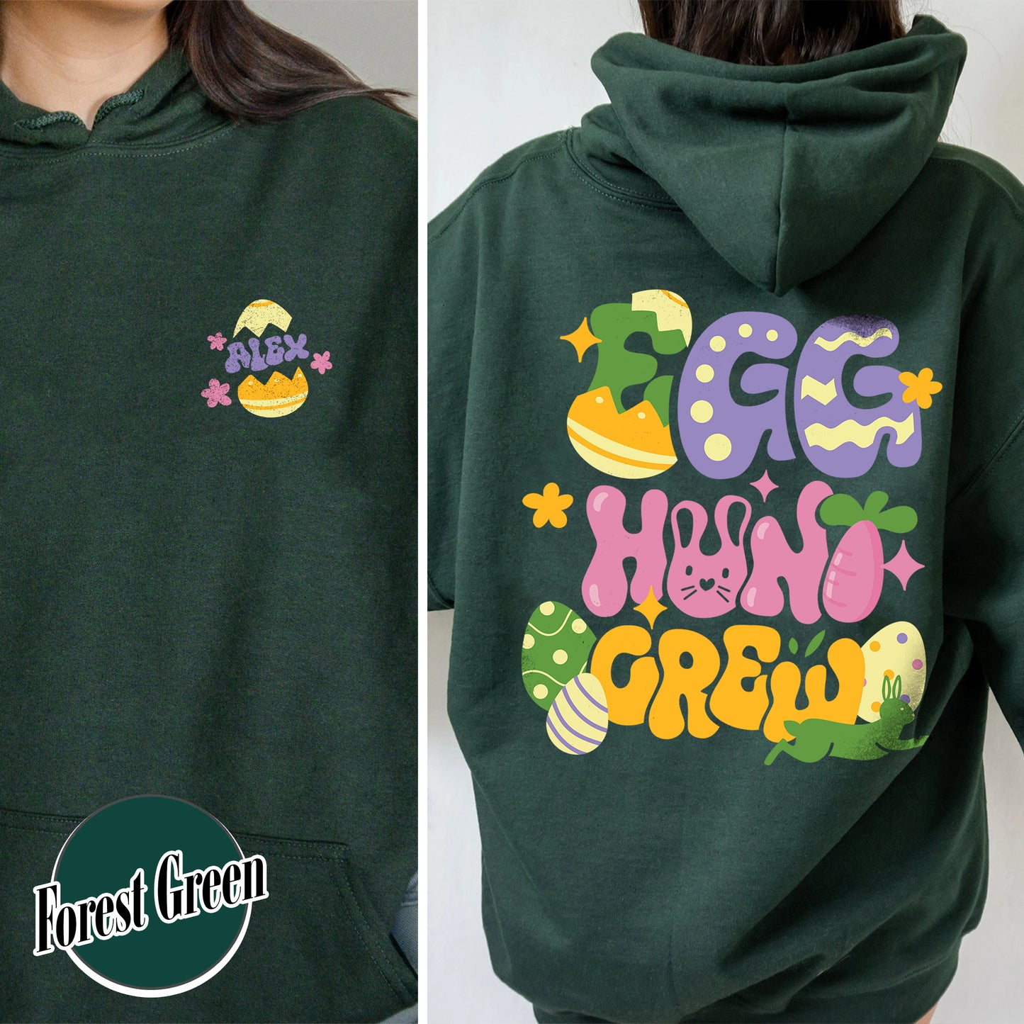 Hunting Easter Hoodie, Happy Easter 2024, 3 Days Easter, Easter Hoodie, Custom Easter Hoodie, Happy Easter Day Bunny Egg Hoodie