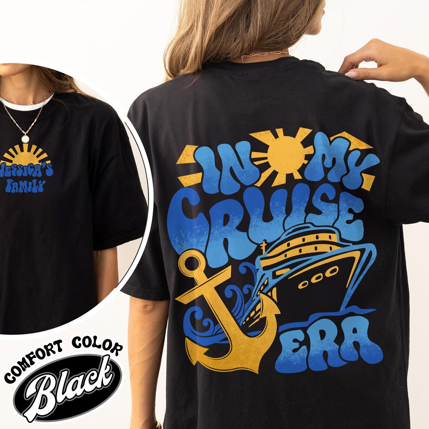 Personalize Family Cruise 2024 Comfort Color Shirt, In My Cruise Era, Cruise Shirt First Cruise, Cruise Ship Matching Shirts, Custom Cruise Shirts, Cruise Squad