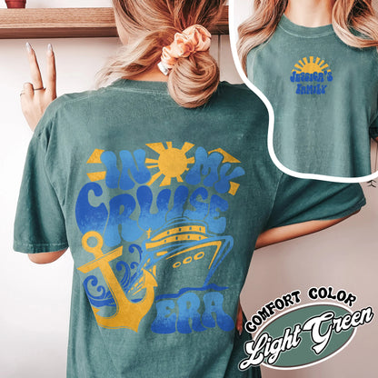 Personalize Family Cruise 2024 Comfort Color Shirt, In My Cruise Era, Cruise Shirt First Cruise, Cruise Ship Matching Shirts, Custom Cruise Shirts, Cruise Squad