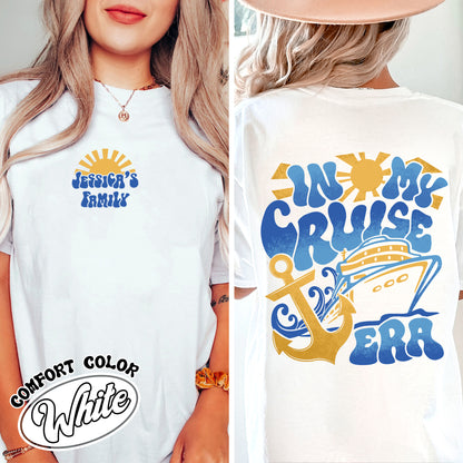 Personalize Family Cruise 2024 Comfort Color Shirt, In My Cruise Era, Cruise Shirt First Cruise, Cruise Ship Matching Shirts, Custom Cruise Shirts, Cruise Squad