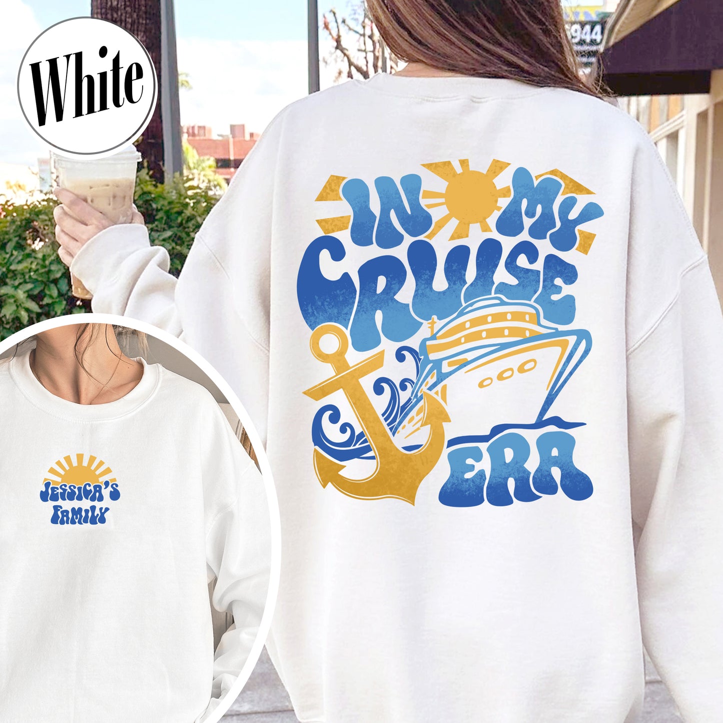 Custom Cruise Sweatshirts,Personalize Family Cruise 2024, In My Cruise Era,Cruise Ship Matching Sweatshirts