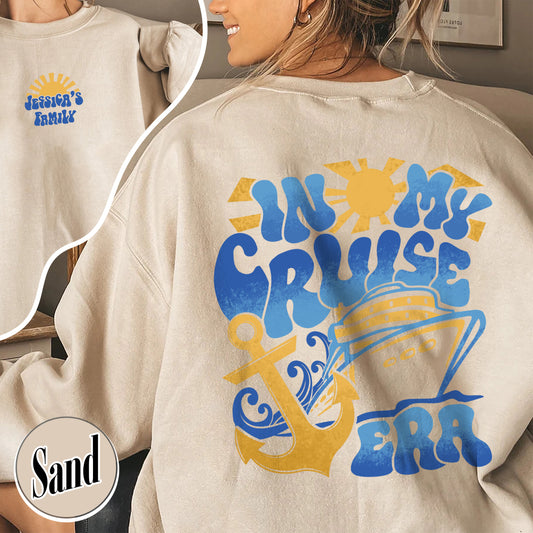 Custom Cruise Sweatshirts,Personalize Family Cruise 2024, In My Cruise Era,Cruise Ship Matching Sweatshirts